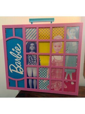 Barbie Pink Folding Dream Closet Case Hanger Mirror Mattel 2019 Toy Playset